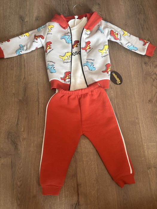 Теаленький костюмчик на флісі