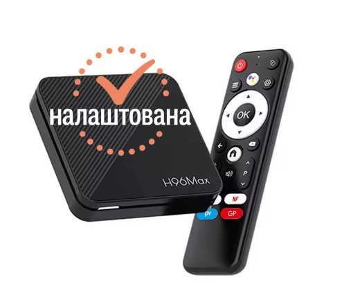 Налаштована ТВ приставка H96 Max Smart TV