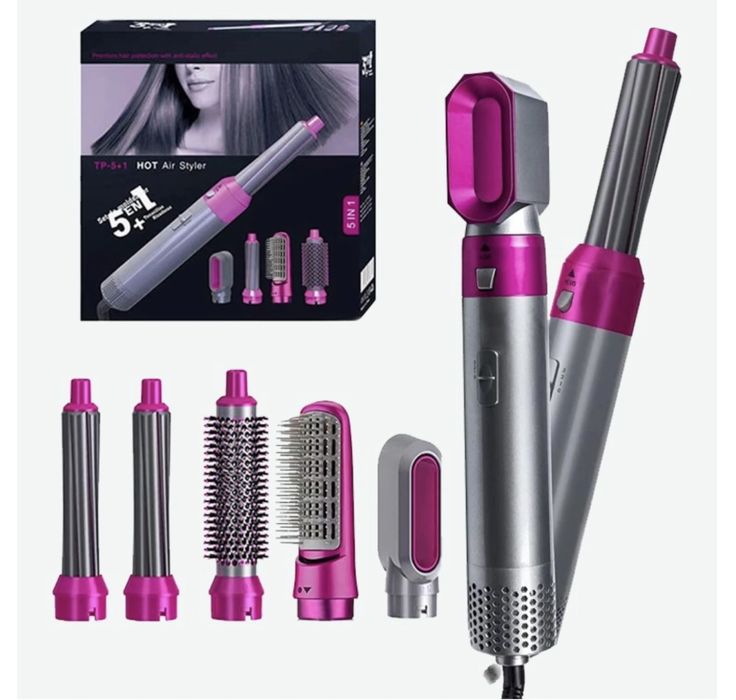 Фен-щітка стайлер 5 в 1