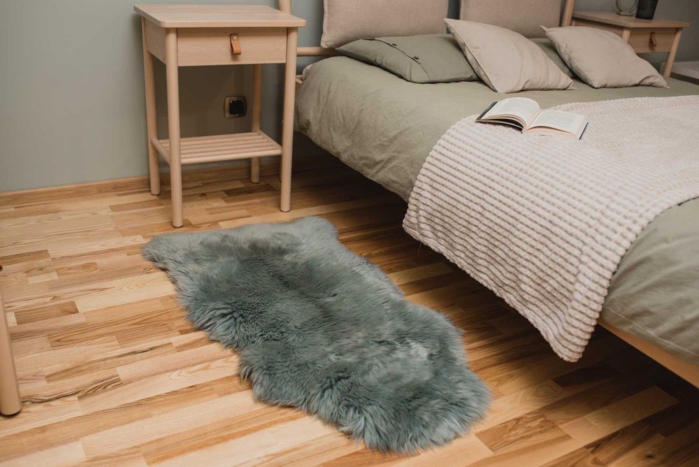 Naturalna Owcza Skóra Kolor Miętowy Rozmiar XXXL 130-140 cm