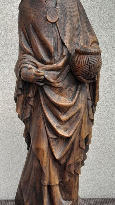 Stara zabytkowa figura drewno św. Dorota  97cm.wys.
