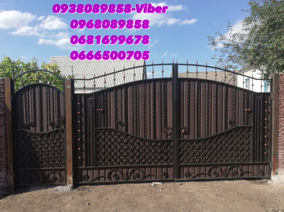 Ворота та Фіртки з Профнастила та Ковані