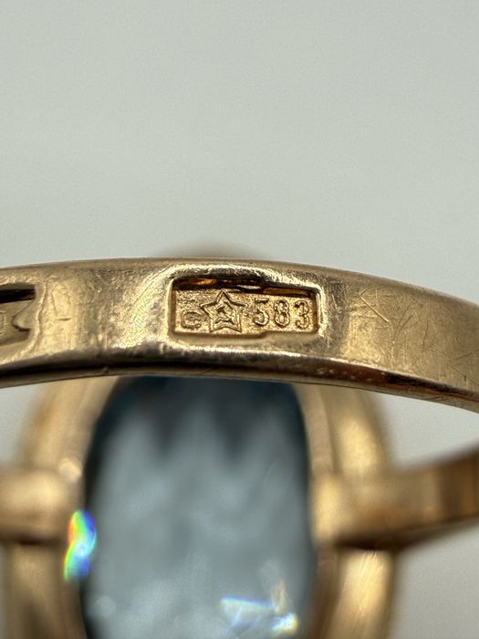 Золота каблучка 583 проби