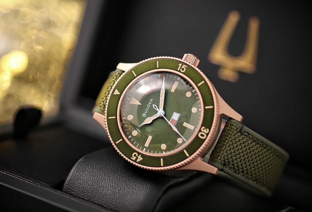 BULOVA Special Edition MIL-SHIPS 98A324 - Koperta z brązu - Diver
