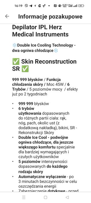 Épilation laserowy Herz Médical