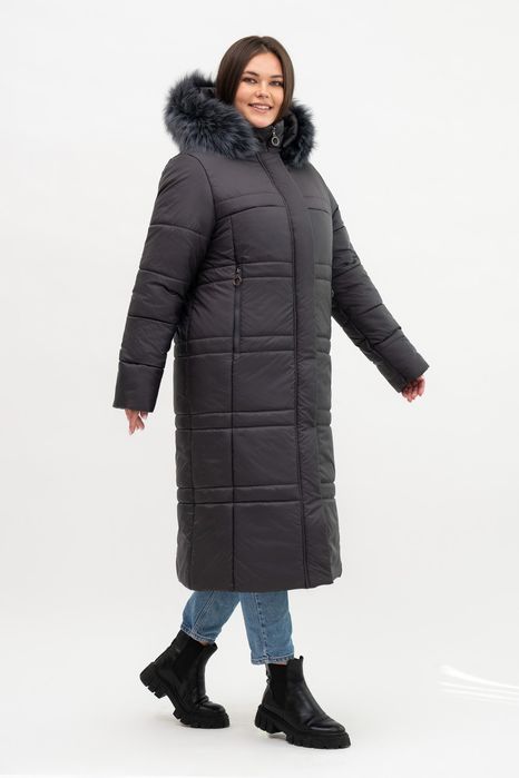 Жеская удлинённая зимняя куртка пуховик пальто. 52-66р