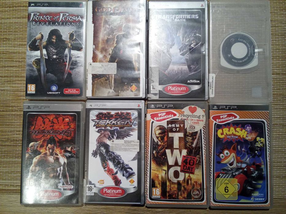 Gry na PSP Różne tytuły.