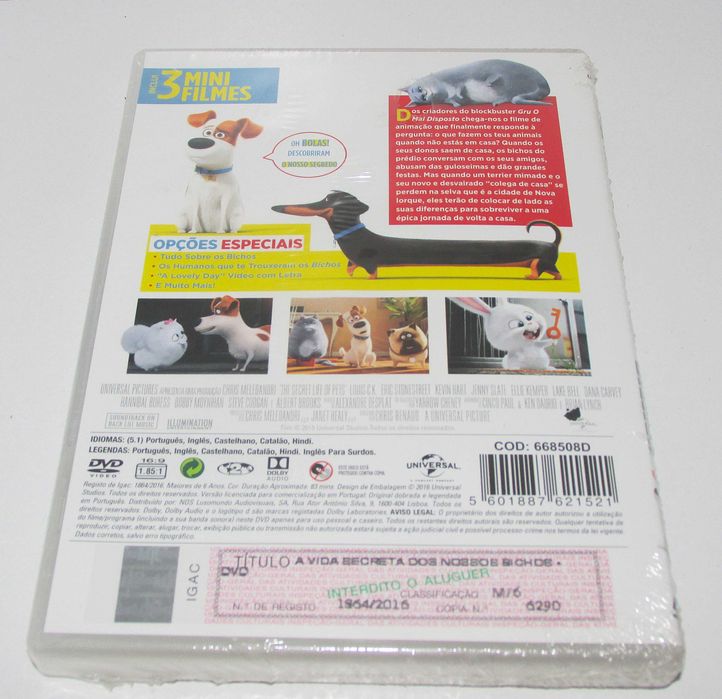 A Vida Secreta Dos Nossos Bichos - Filme DVD