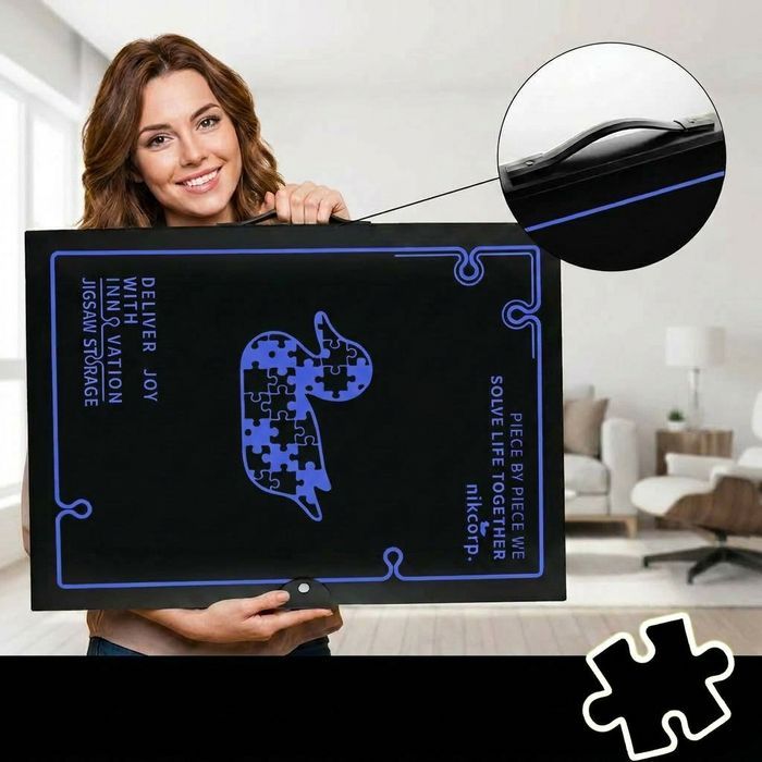Organizer na puzzle 1000 el. PP, czarny, 20 przegródek