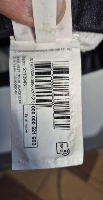 B’Twin Decathlon bluza kolarska młodzieżowa 14 lat