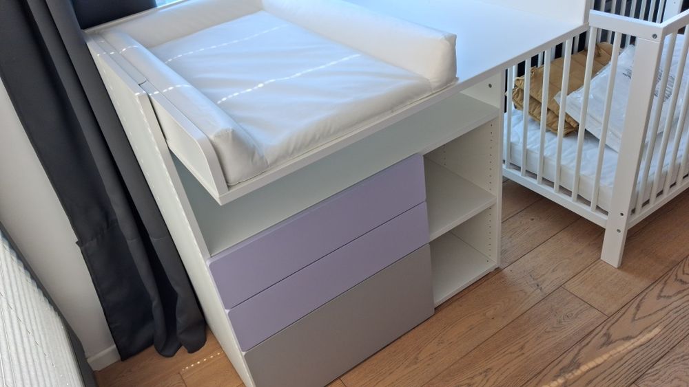 Komoda z przewijakiem ikea SMASTAD stół do przewijania przewijak