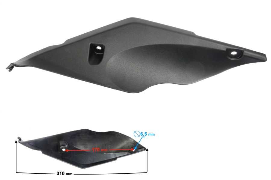 Obudowa baku LEWA, osłona, plastik - VOGE 125 R
