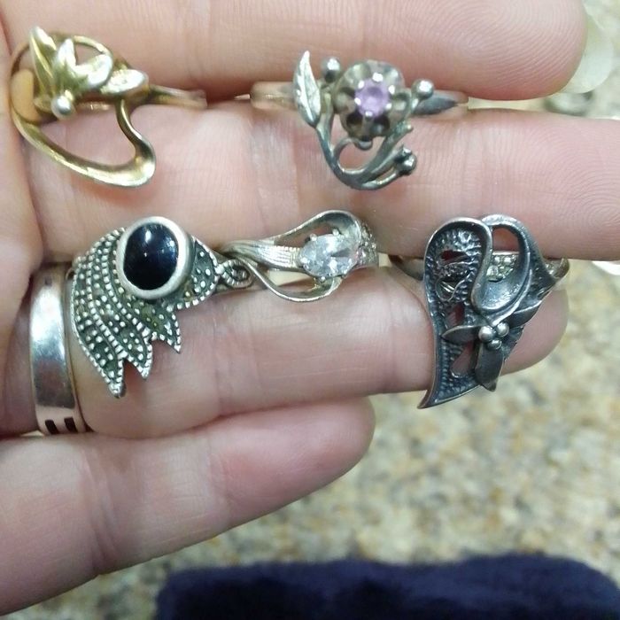 кольцо  серебро  ссср винтаж советское 875, 925советское винтаж ссср