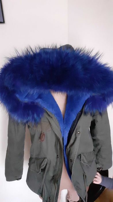 Kurtka parka na futrze