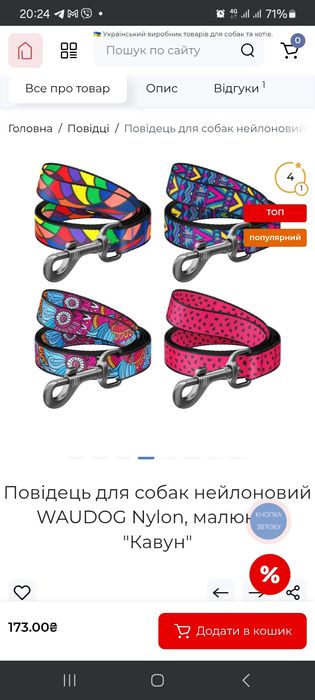 Нашийник для собак водостійкий WAUDOG Magnet з QR паспортом, магнітна