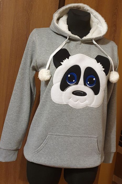Bluza damska Panda Szara