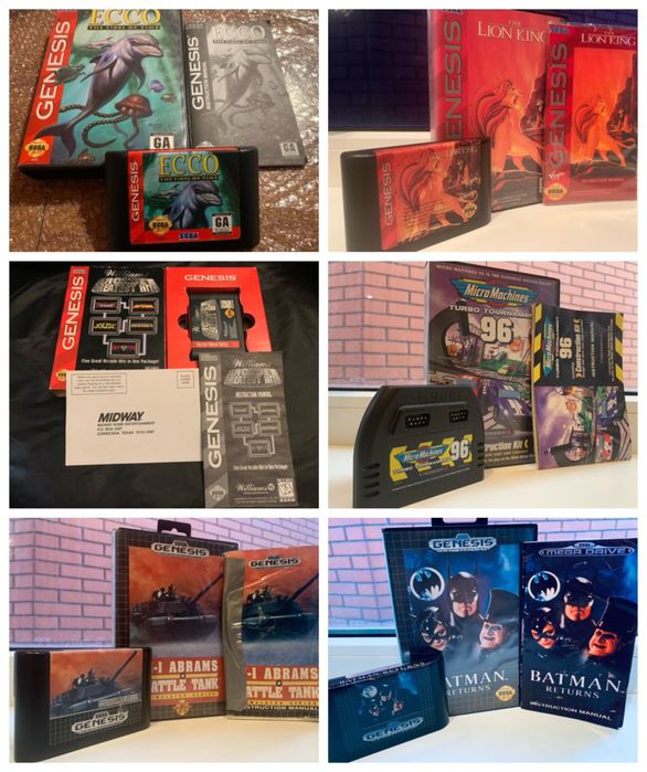 Картриджи Sega ( Сега ) Mega Drive 16-Bit Лицензия
