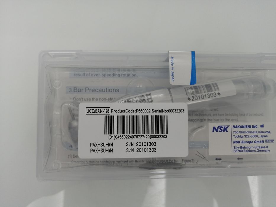 Turbina NSK c/ LED 4 furos SELADA