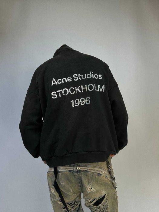 Acne Studios Stockholm 1996 Hoodie. Худі чорне худи черное black М L