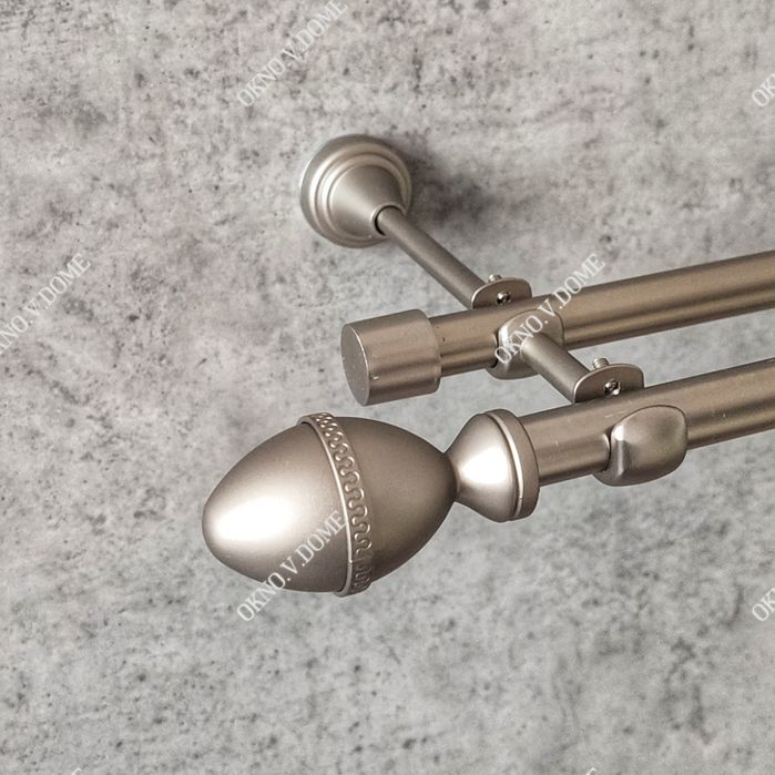 Карниз для штор, цвет Сатин