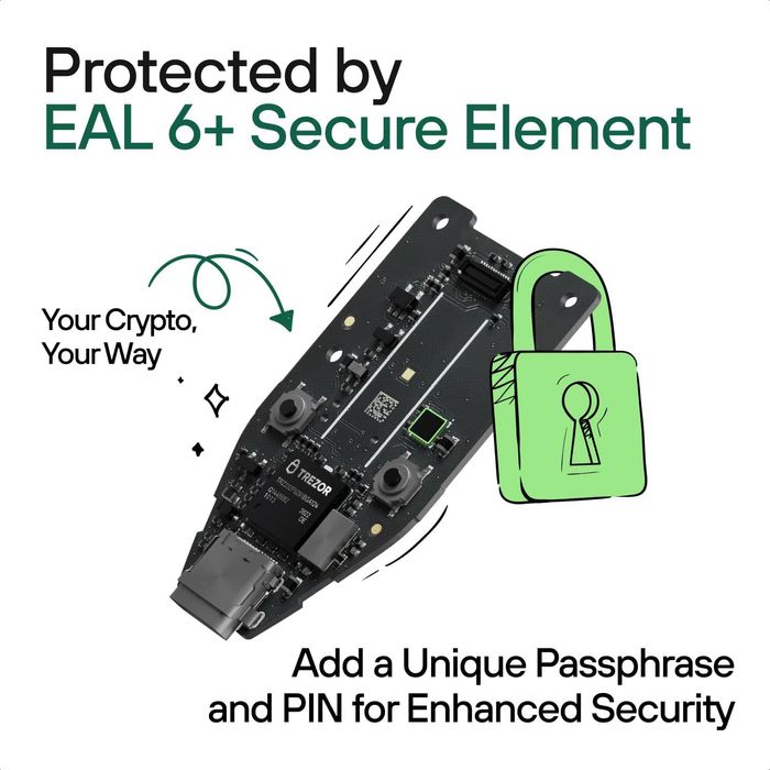 Trezor Safe 3 Cosmic Black апаратний криптогаманець