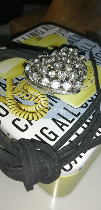 WISIOR ażurowe serce 4x2 cm