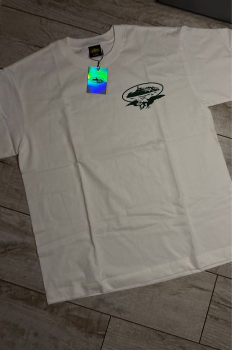 Футболка Corteiz/Чорна Біла/ M L XL
