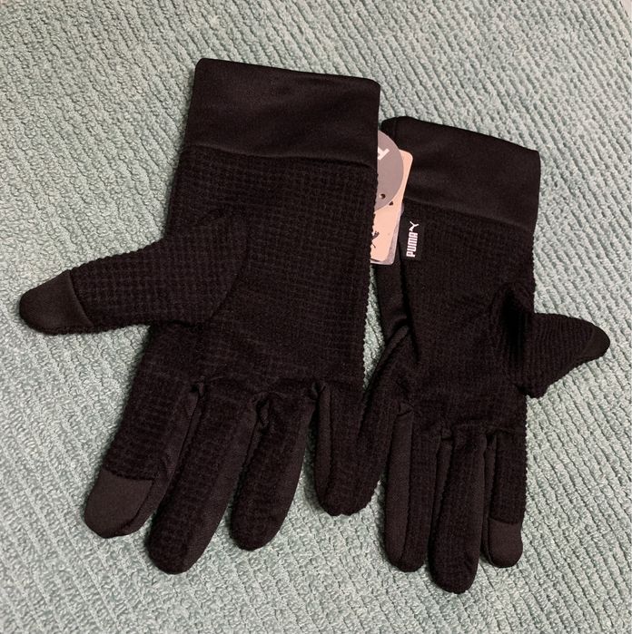 Рукавички Puma Touch Оригінал M/L чорні флісові унісекс