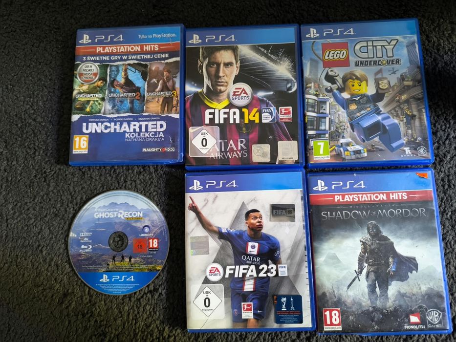 Gry PlayStation 4 FIFA LEGO CoD uncharted