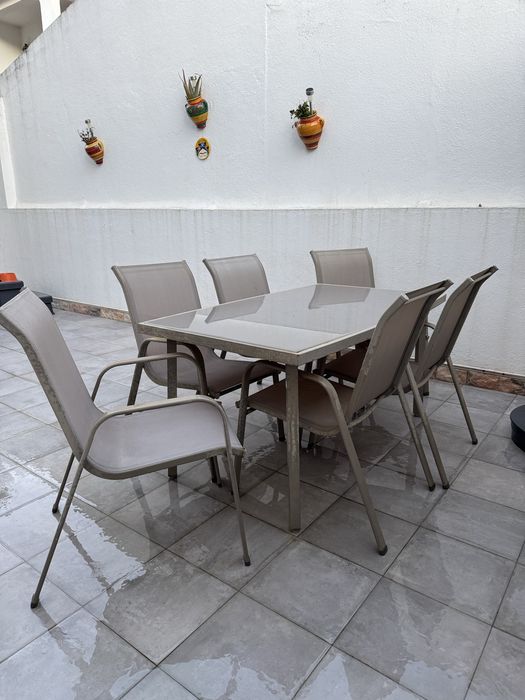 Mesa + Cadeiras Jardim Exterior