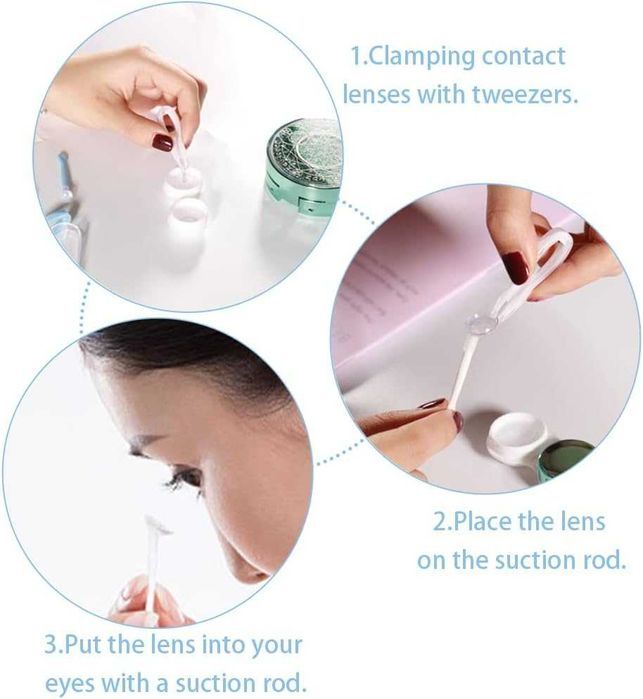 Pęseta Aplikator zakładanie/zdejmowanie do Soczewek Kontaktowych