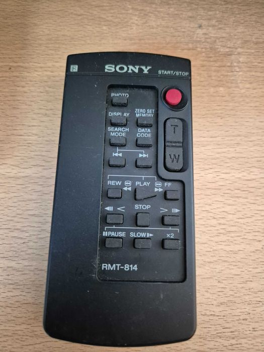 comando máquina filmar sony modelo RMT-814