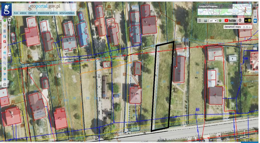 Działka pod zabudowę,  dostępne media , 6 arów .