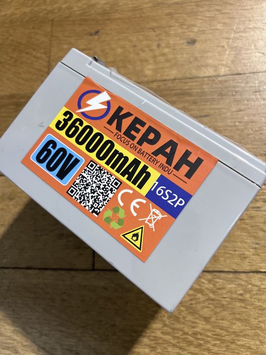Bateria KEPAH 60 V 36 000 mAh 16S2P — nova