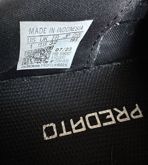 Оригінальні бутси Adidas Predator Accuracy 32 розмір 20 см адідас