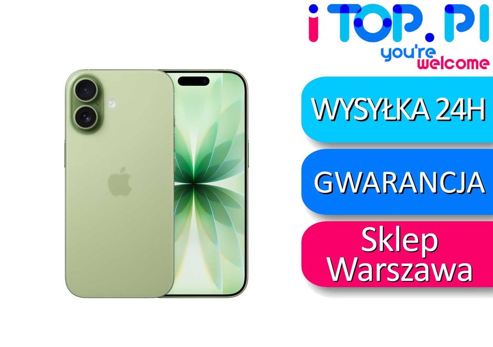iPhone 17 256GB Fizyczny Sim Zielony Szałwia - NOWY - NIEAKTYWOWANY - NIEOTWIERANY - Sklep iTop W-wa