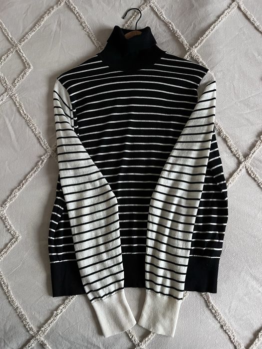Wełniany sweterek golf 100% wełna ciepły miękki puszysty cozy