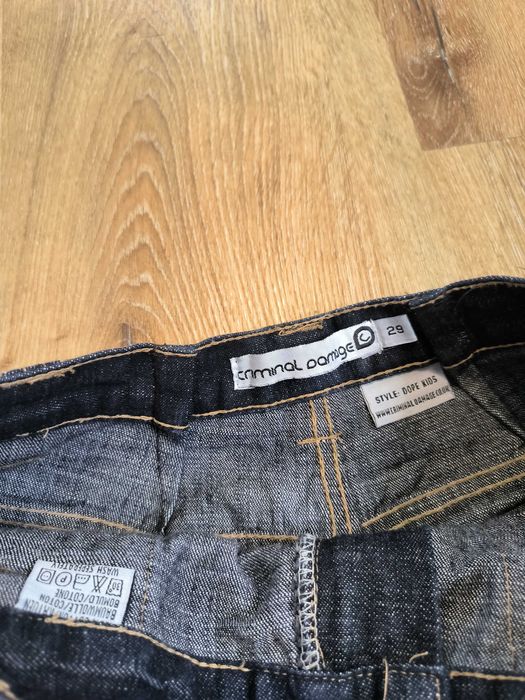 Spodnie Criminal Damage Baggy Szerokie Dżinsy Damskie