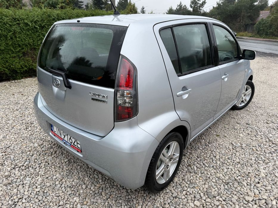 DAIHATSU SIRION 2008 1.3 Bez rdzy Klima Sprawna Kola Zimowe na Stalowk
