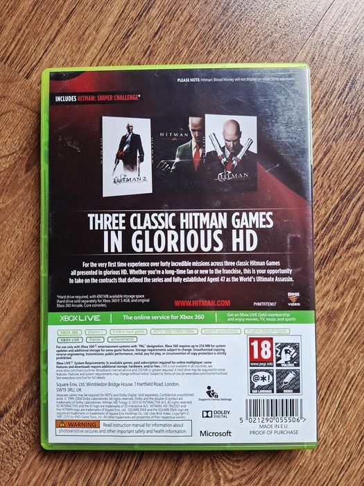 Gra Hitman HD Trilogy XboX 360