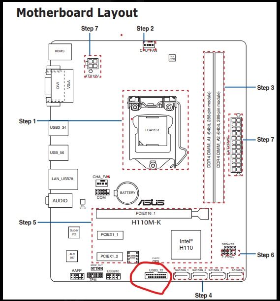 Motherboard Asus + CPU I7 6700 + Intel Cooler