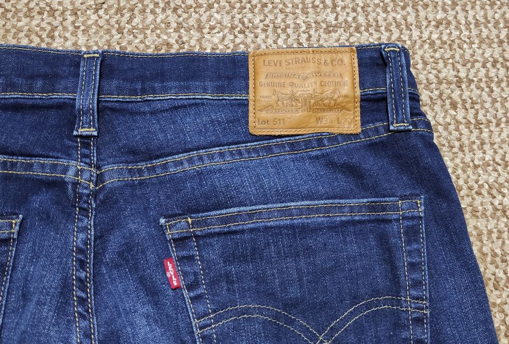 Levi's 511 W34 L30 premium waterless джинси slim fit оригінал