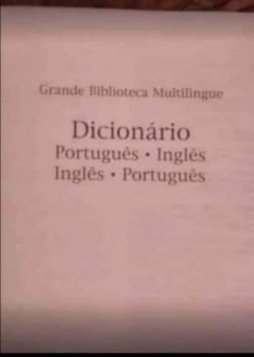 Dicionário de português/inglês e inglês /português