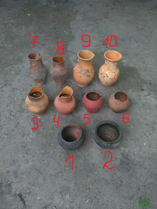 Глечик макітра вазон глек горнятко кувшин Глиняний Посуд Ціна за штуку