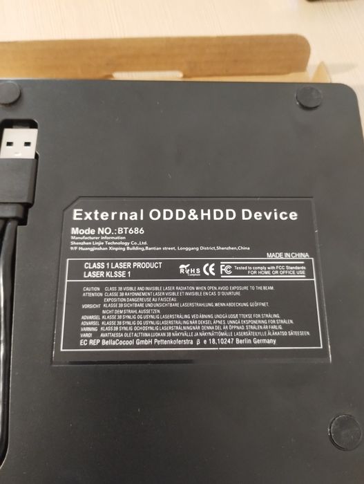 NOWY Zewnętrzny napęd DVD CD amicool USB 3.0 i Type-C