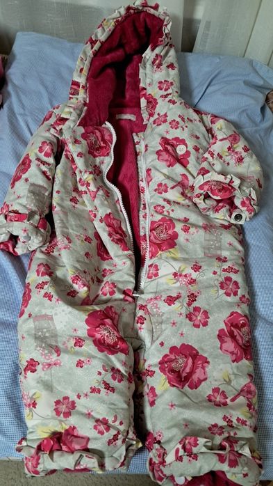 Комбинезон на девочку, зимний 68-74