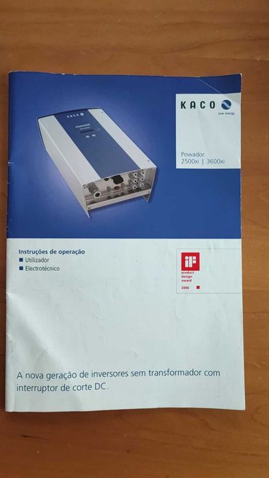 Inversor KACO 3600xi com manual