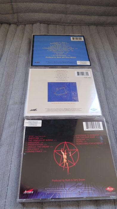 Rush  -  2112 , Hemispheres , Signals  - 3x CD remaster
