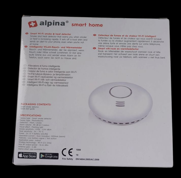 Nowy czujnik dymu i temperatury