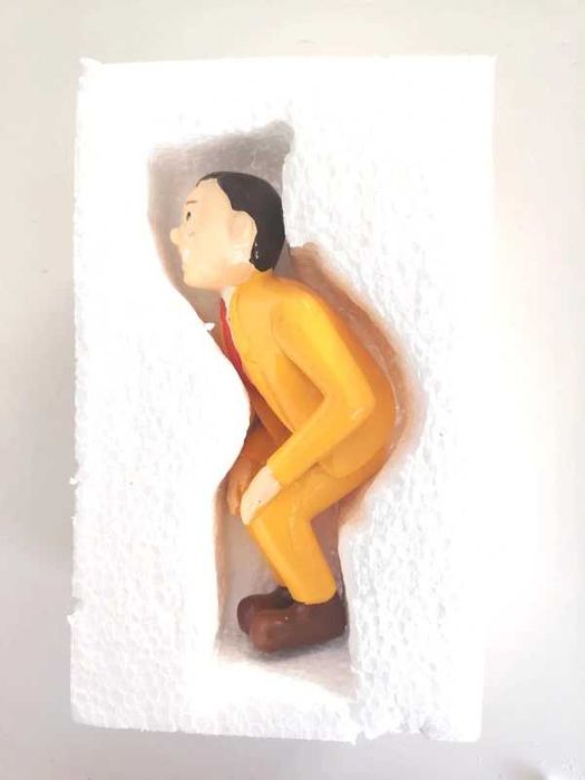 Boneco amarelo humor Bootyboop figura amarela